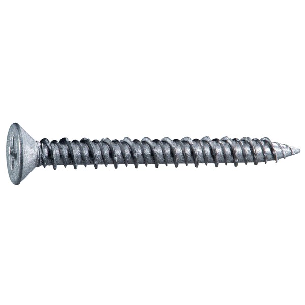 Midwest Fastener Masonry Screw, 3/16" Dia., Flat, 1 3/4 in L, 410 Stainless Steel 50 PK 54466 - main